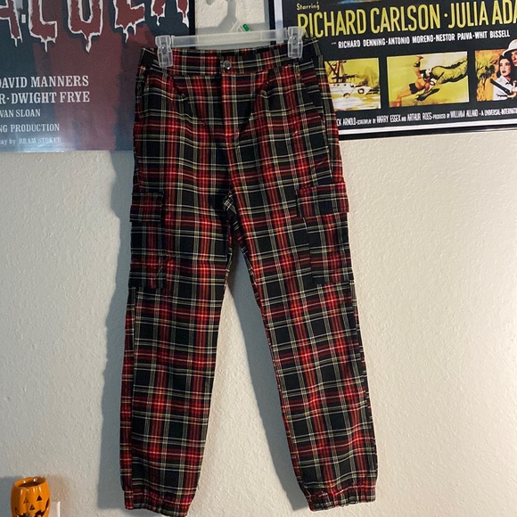Chocolate Pants - Sold❌Plaid jogger style pants